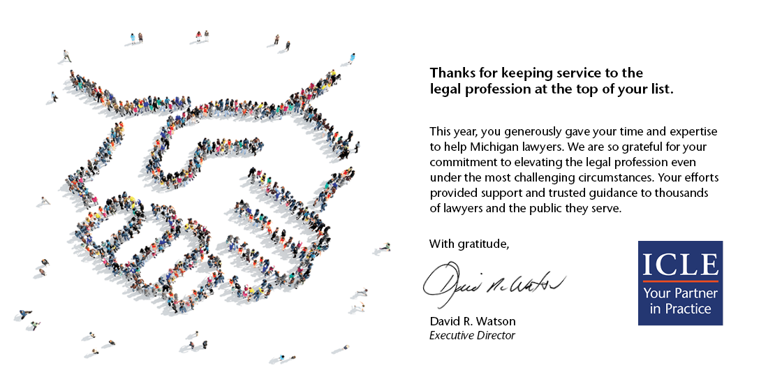 Thank You ICLE Contributors