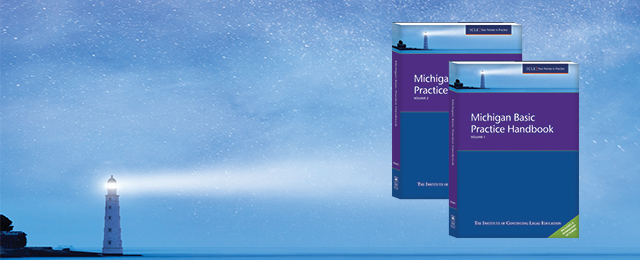 Michigan Basic Practice Handbook 22 Key Legal Topics at Your Fingertips