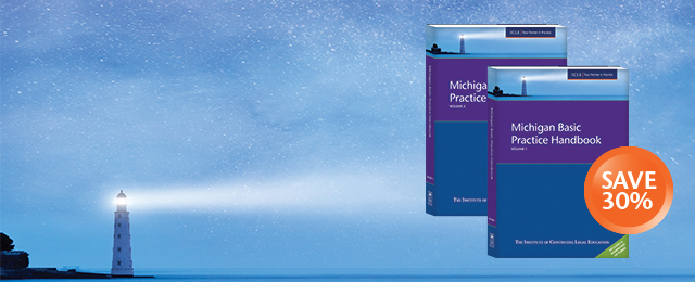 Save 30% in December Michigan Basic Practice Handbook